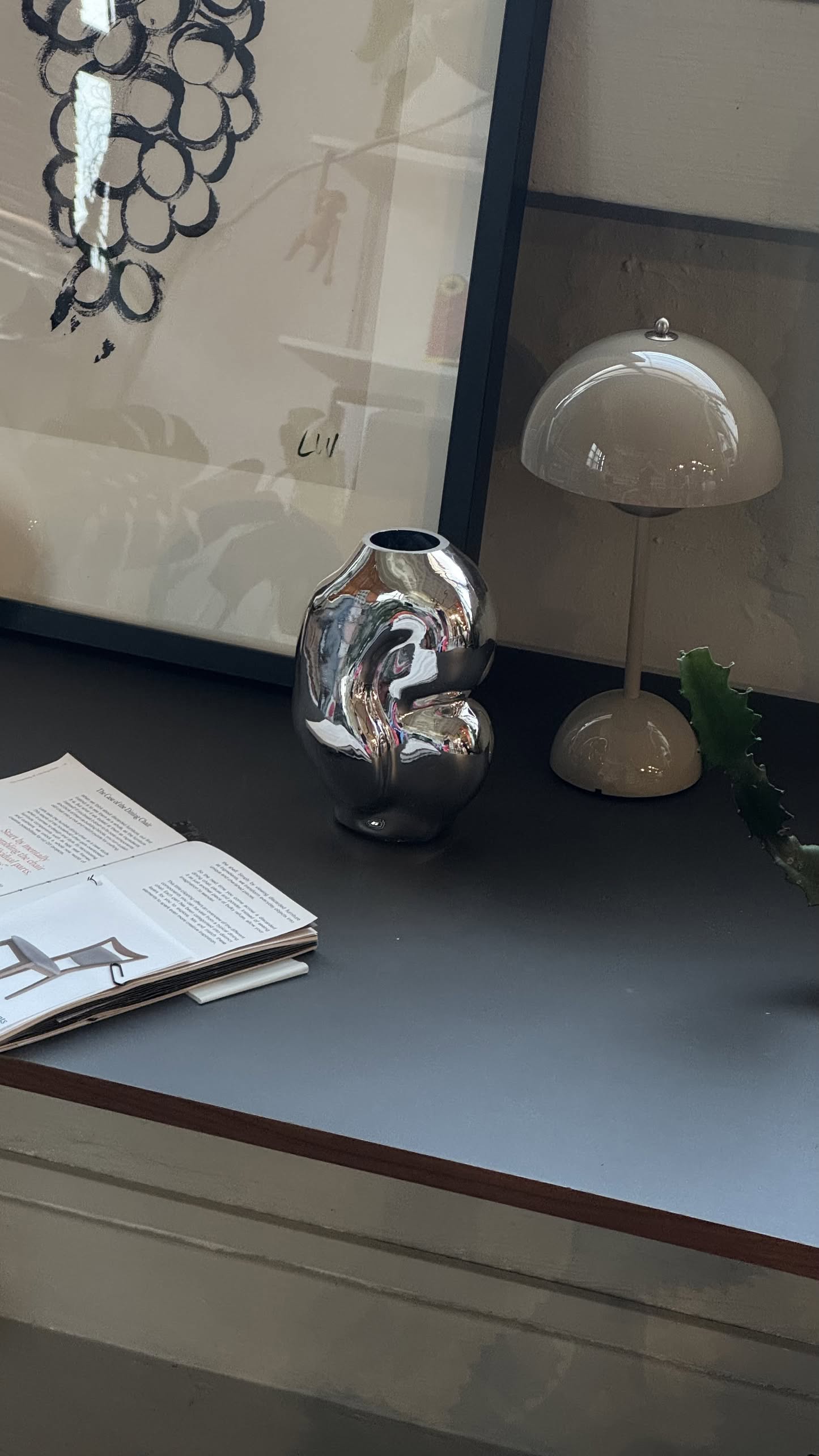 HKLIVING Gleam Glass Small Vase - Chrome