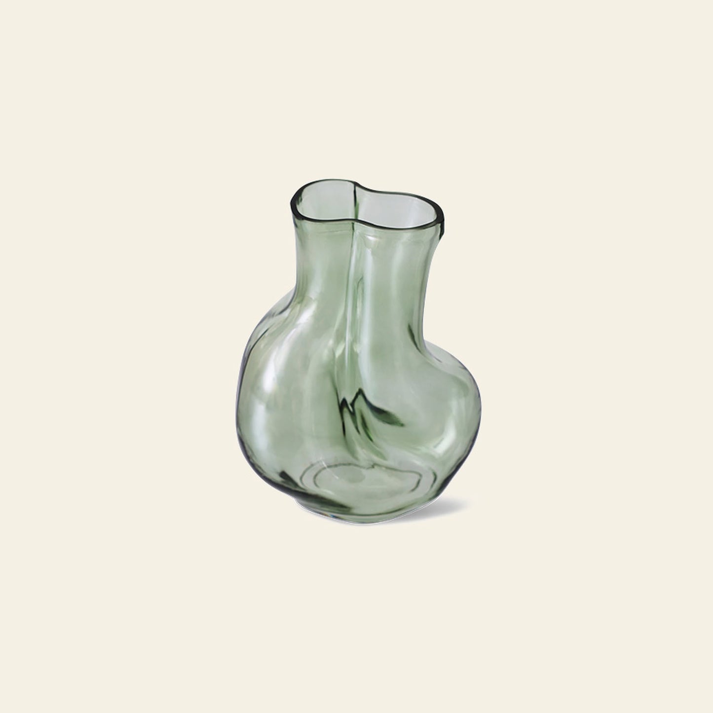 HKLIVING Gleam Glass Vase - Olive