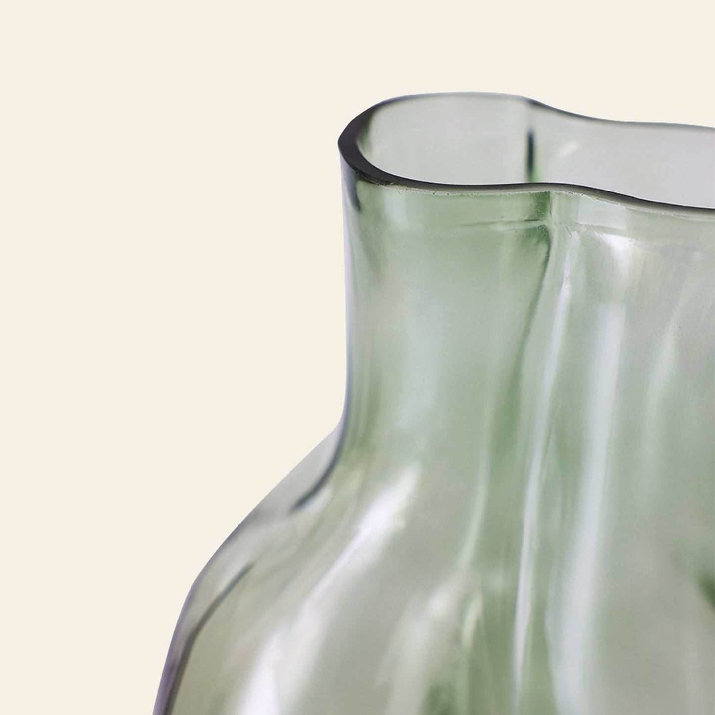HKLIVING Gleam Glass Vase - Olive