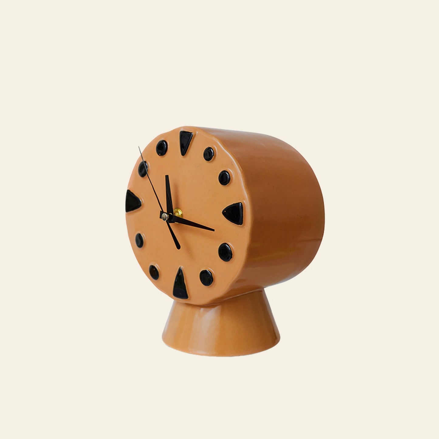 Retro Ceramic Clock - Peach