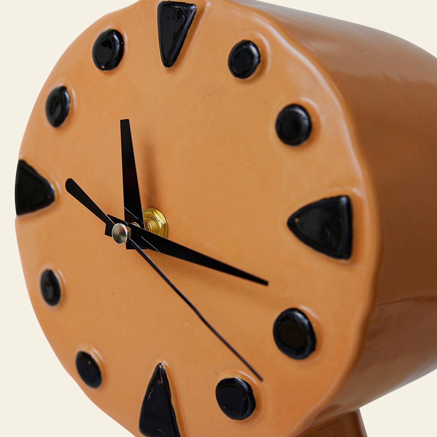 Retro Ceramic Clock - Peach
