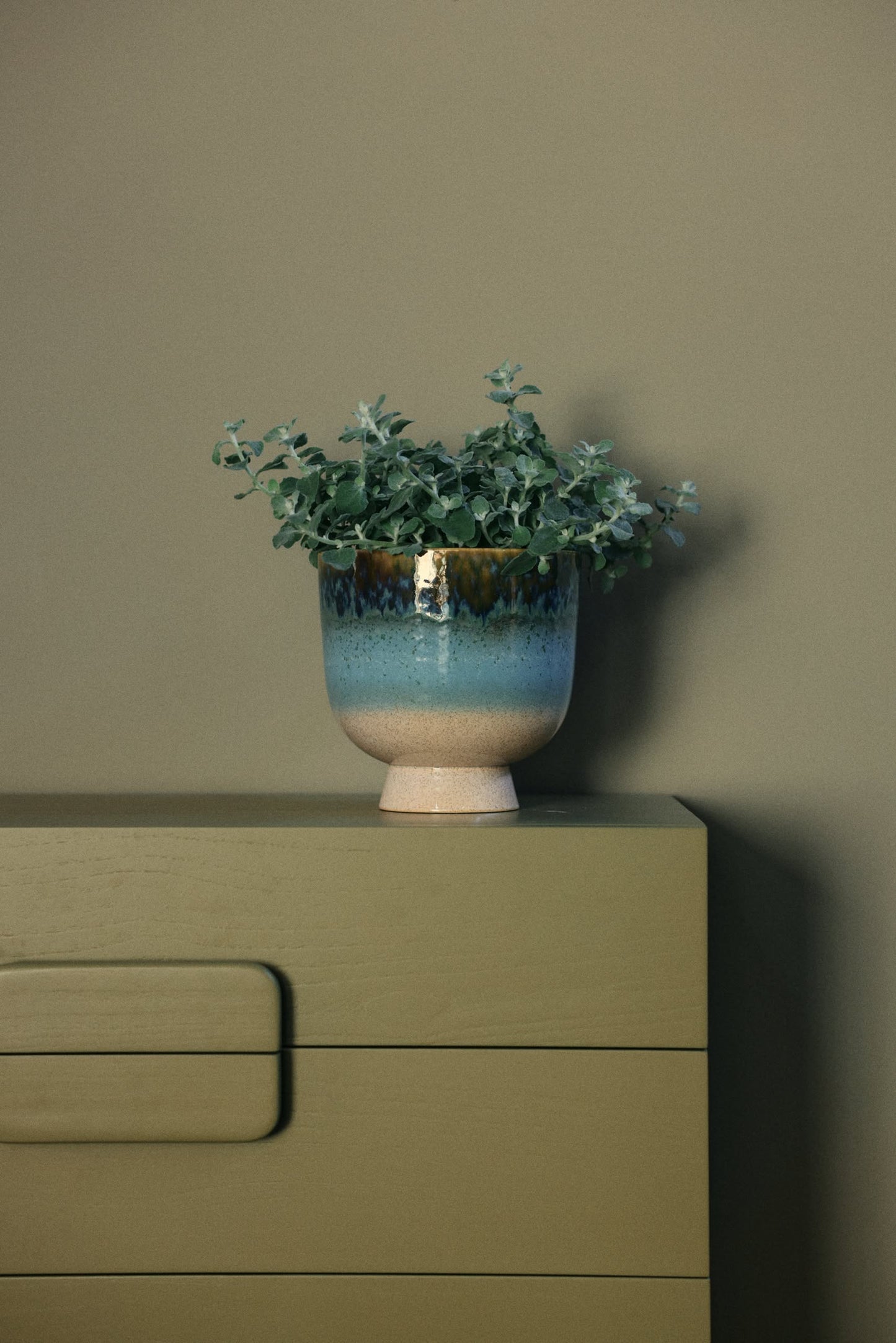 Retro Flower Pot - Lagoon