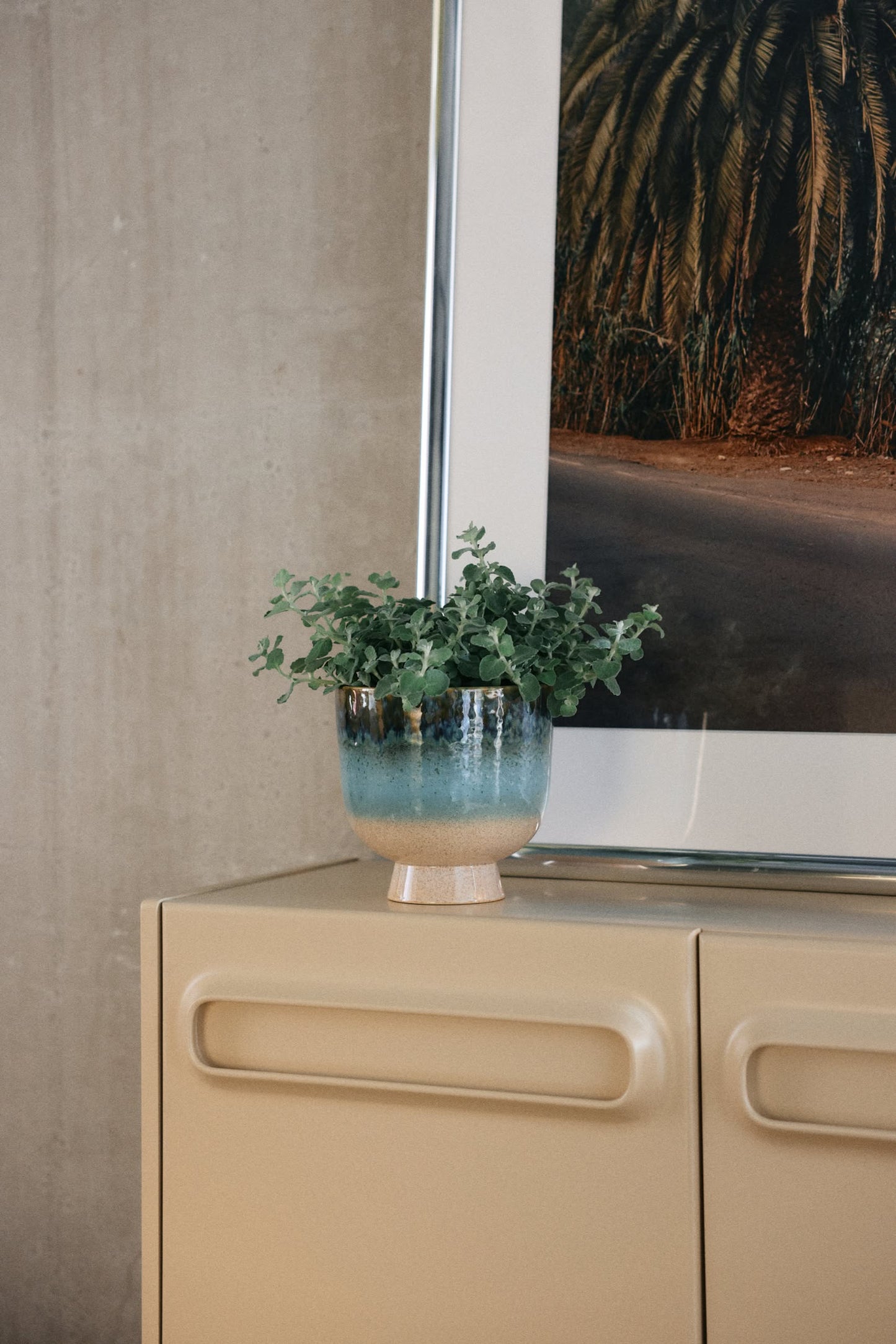 Retro Flower Pot - Lagoon