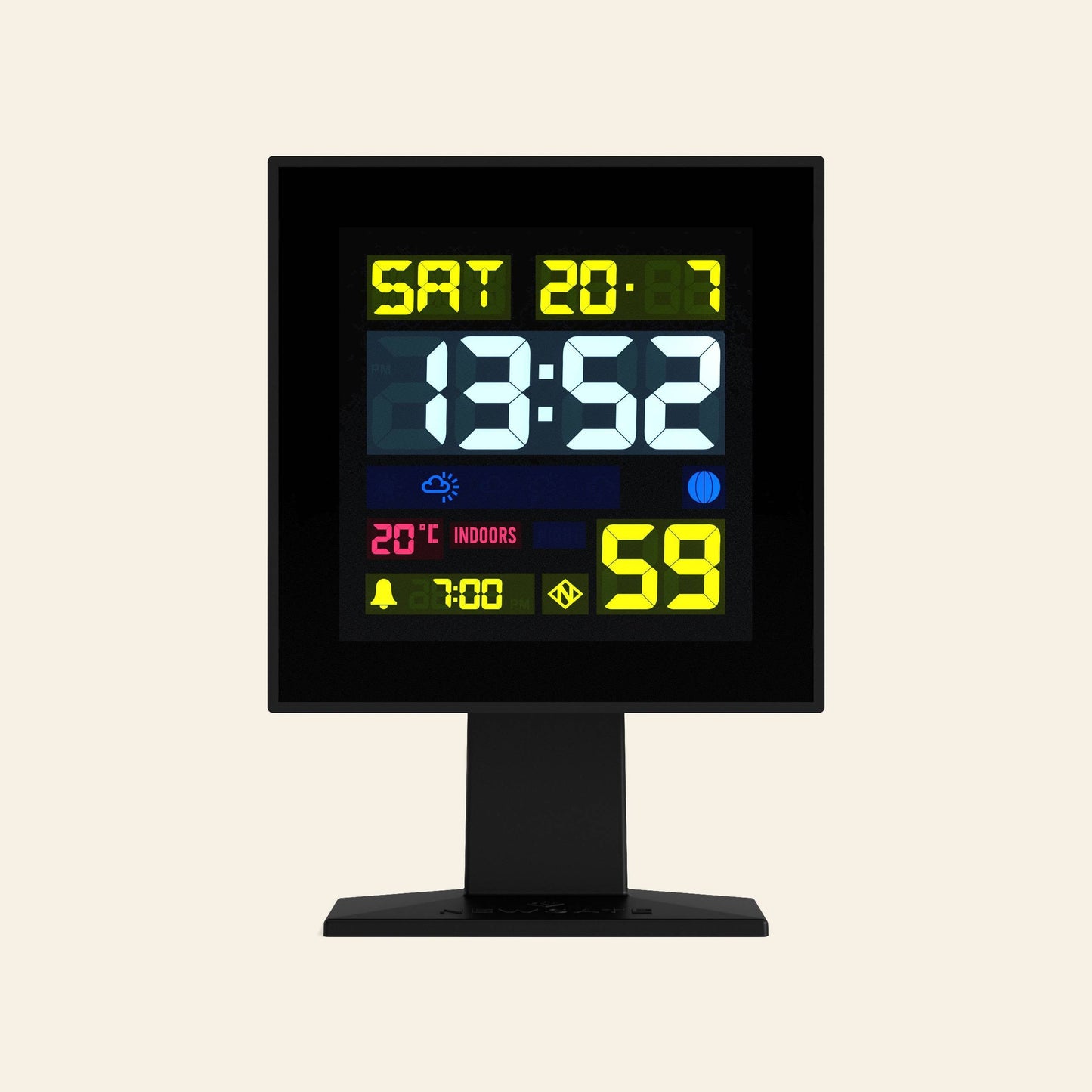 Monolith LCD Alarm Clock