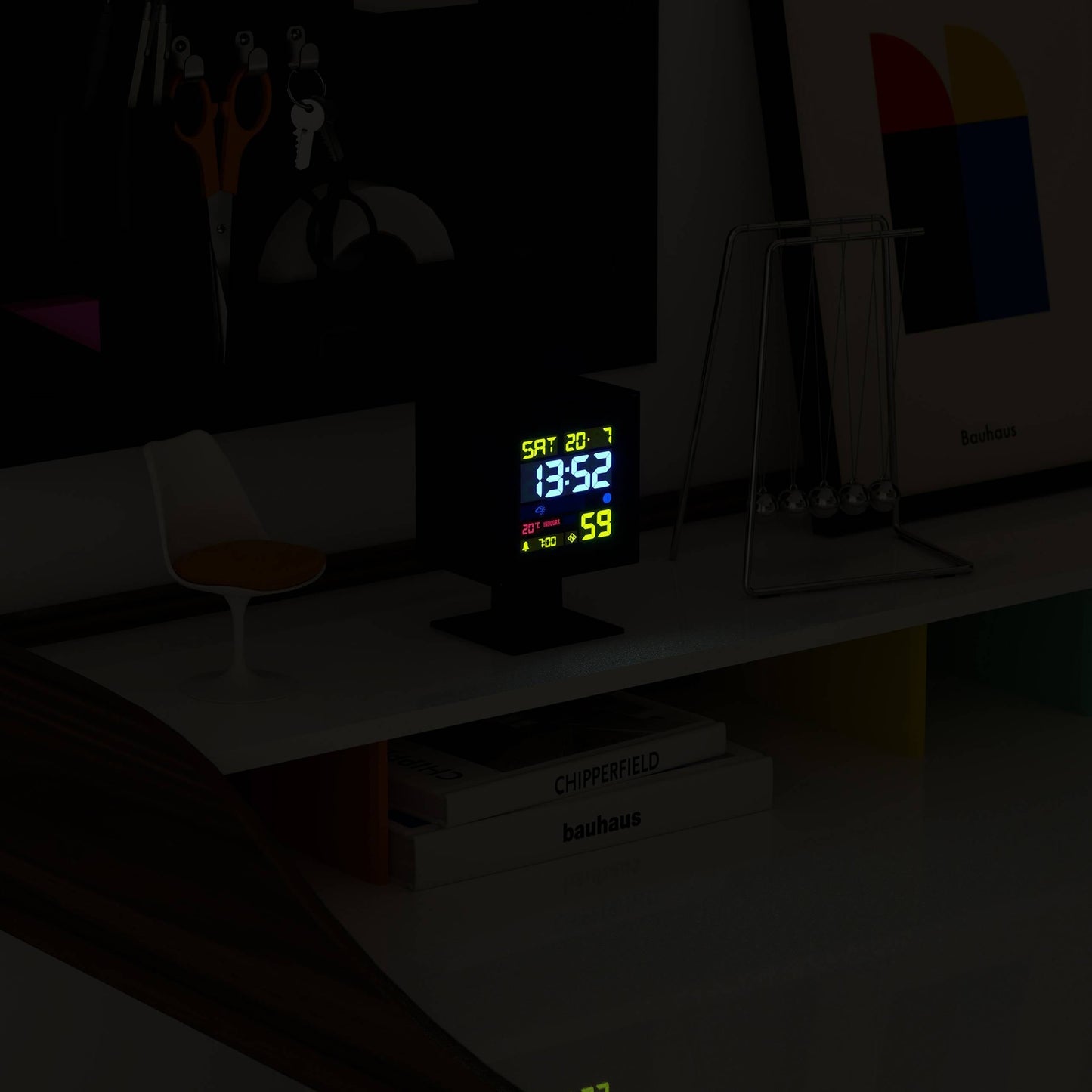 Monolith LCD Alarm Clock