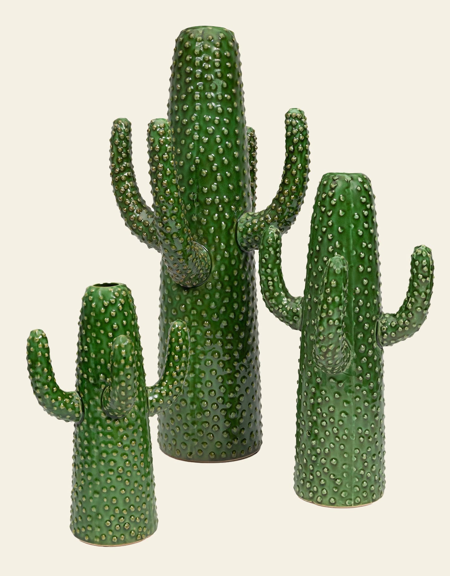 Urban Jungle Cactus Vase M - Green