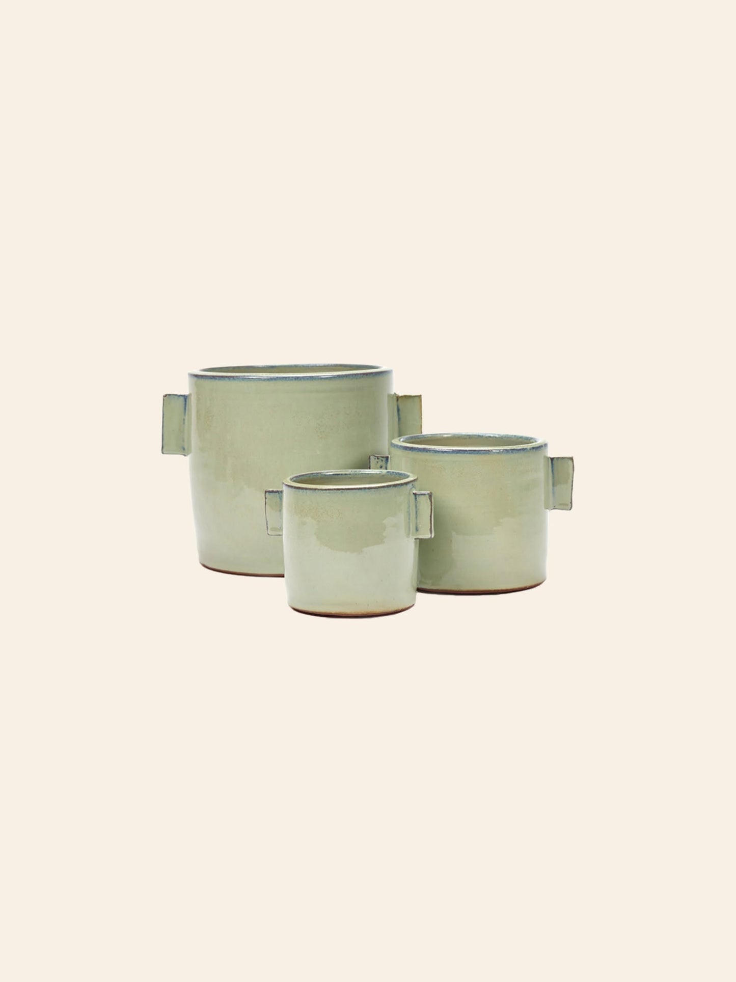 Urban Jungle Glazed Flower Pot S - Grey