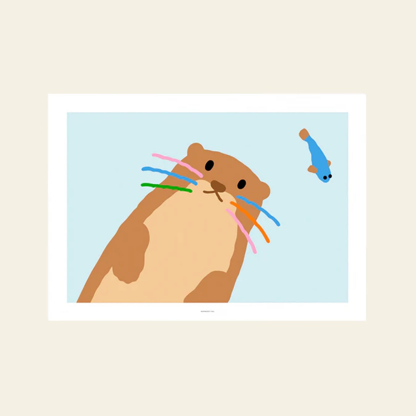 Otter Light Blue Poster (30x40)