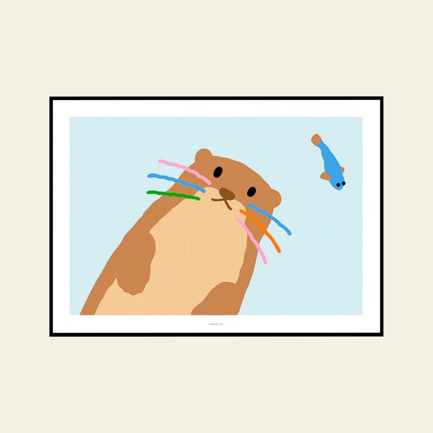 Otter Light Blue Poster (30x40)