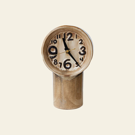 Retro Ceramic Clock - Cream