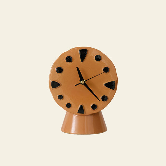 Retro Ceramic Clock - Peach