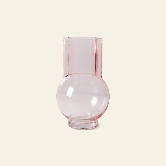 Glass Vase Sundae Pink