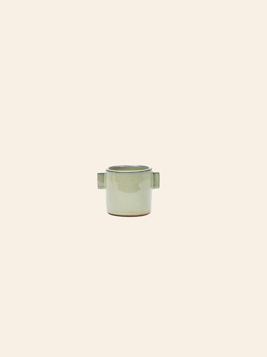Urban Jungle Glazed Flower Pot S - Grey