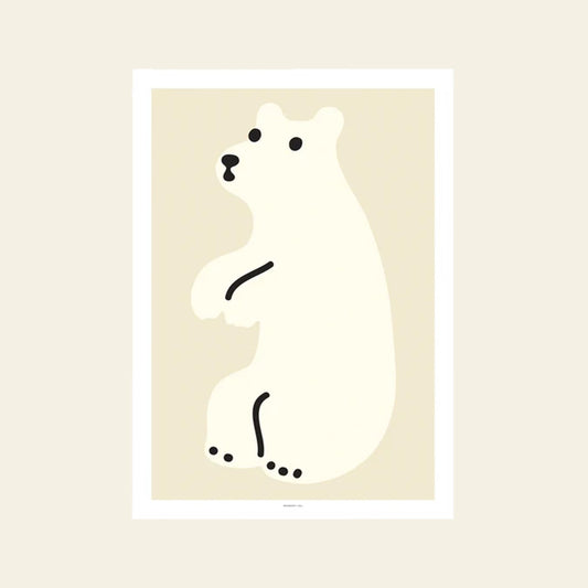 Huggy Bear Cream Poster (30x40)